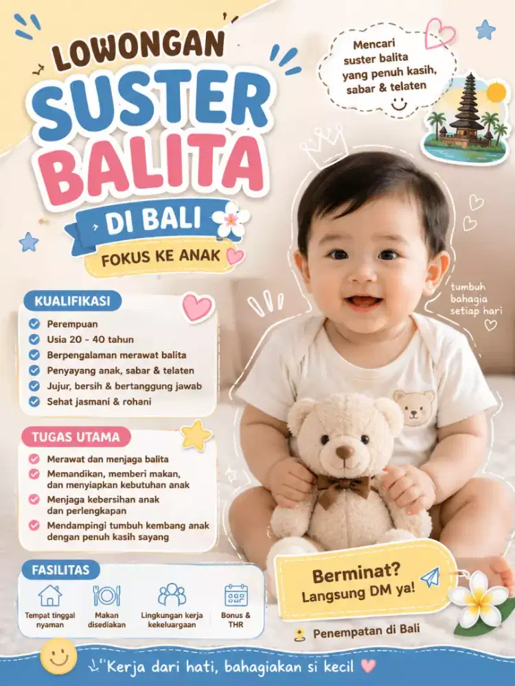 Loker suster balita di Bali