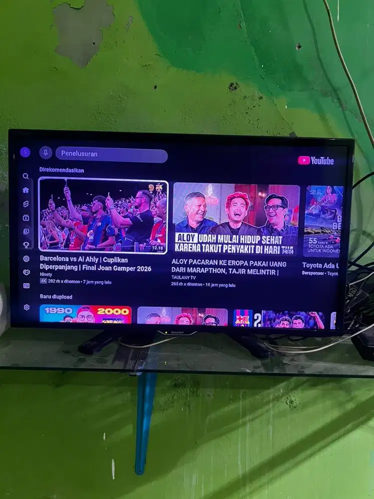 Tv Sharp 24in bagus ada remote