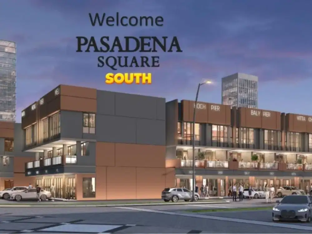 RUKO BARU TERMURAH PASADENA SQUARE GADING SERPONG 2&3 LANTAI HARGA MULAI 2M-AN