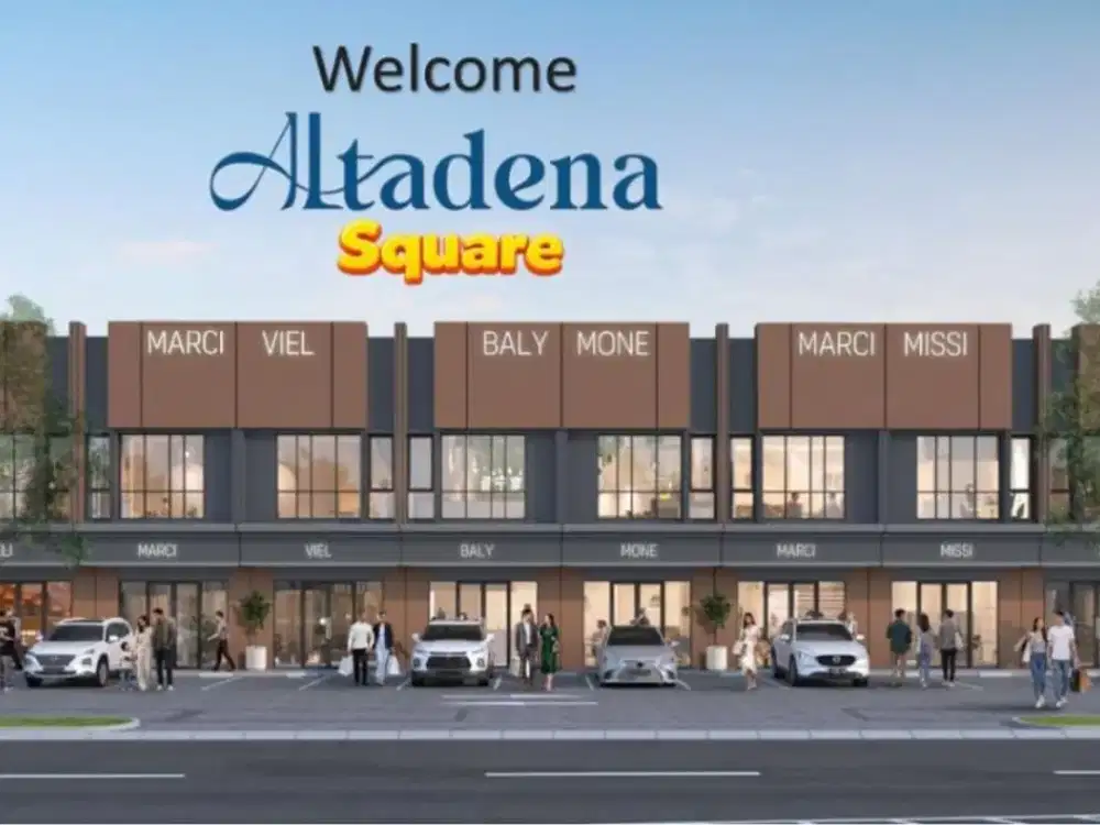 RUKO BARU ALTADENA SQUARE GADING SERPONG, RUKO TERMURAH DEKAT BOULEVARD UTAMA GADING SERPONG