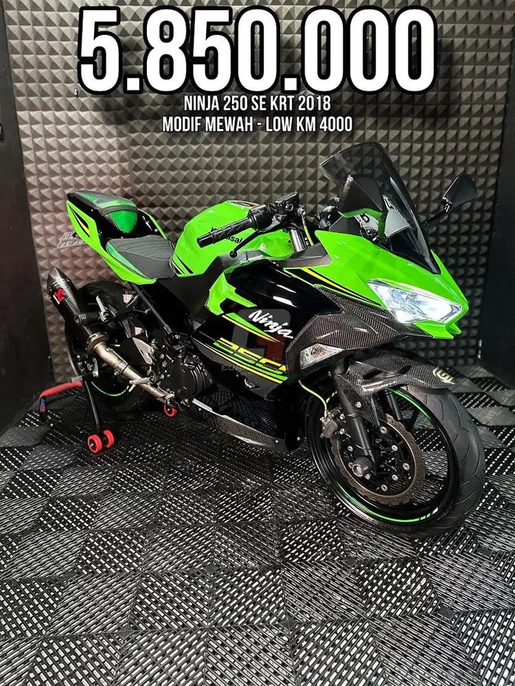 NINJA 250 SE KRT 2018 MODIF MEWAH LOW KM 4XXX PAJAK ON RAWATAN BRO