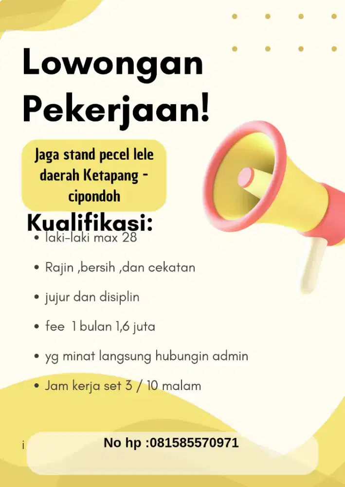 Dicari lowongan kerja daerah Cipondoh