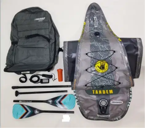 body glove standing tandem inflatable paddle board 2 person