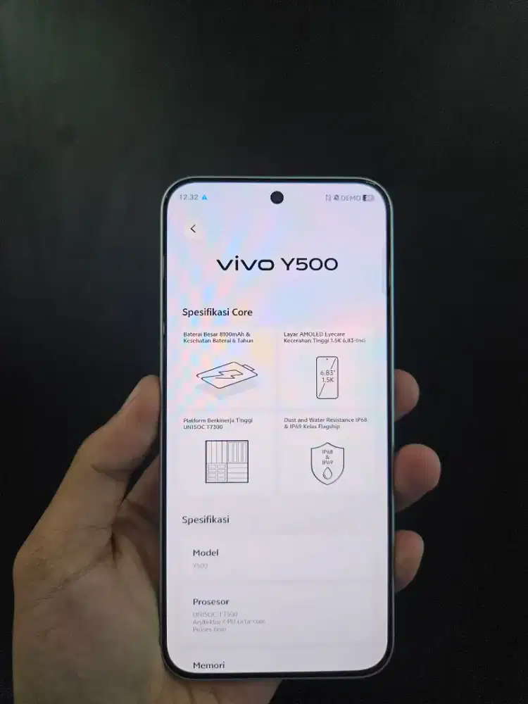 VIVO Y500 4G 6/256gb GARANSI RESMI 1 TAHUN