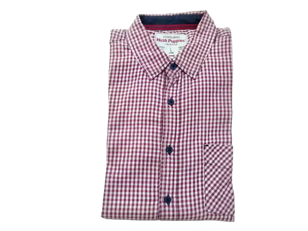 Kemeja Pria Flanel Hush puppies & Uniqlo (Original)