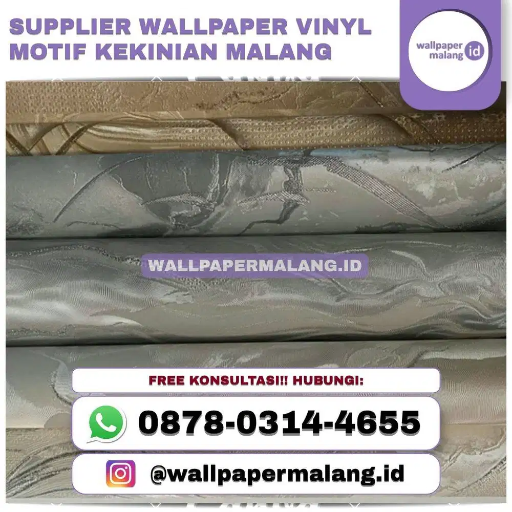 SUPPLIER WALLPAPER VINYL MOTIF KEKINIAN MALANG