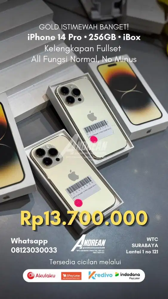 SECOND IPHONE 14 PRO 256GB IBOX