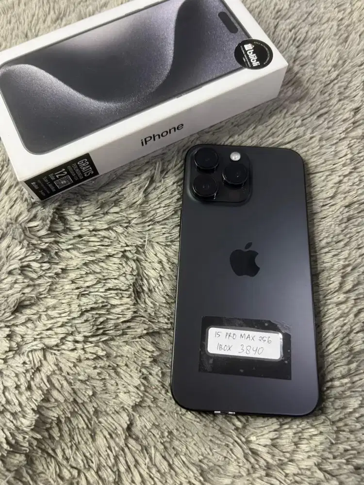 Iphone 15 pro max 256 gb ibox fullset mulus