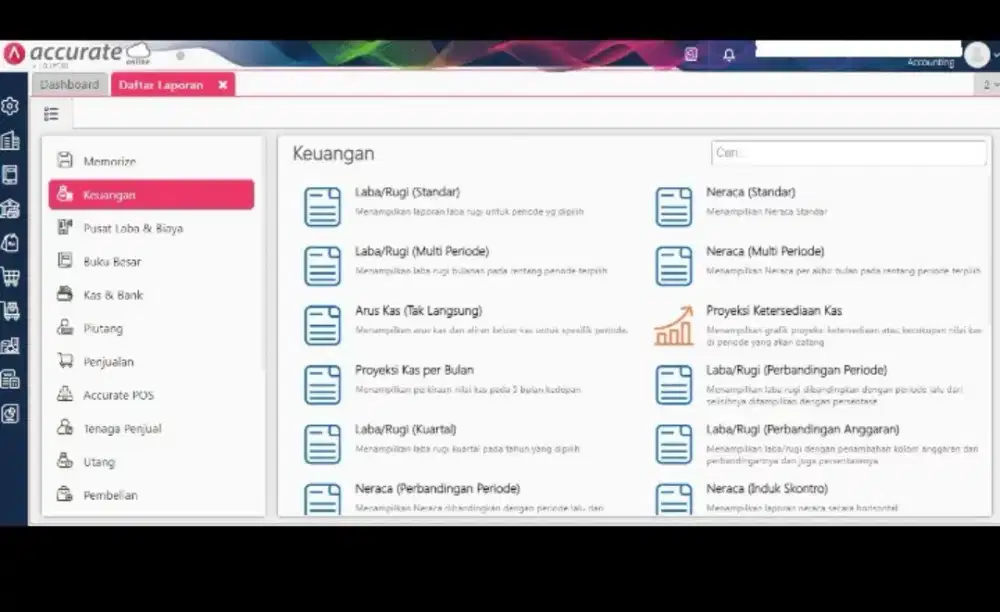 Jasa pembukuan Akuntansi dengan Accurate
