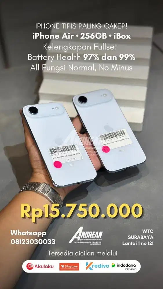 SECOND IPHONE AIR 256gb IBOX