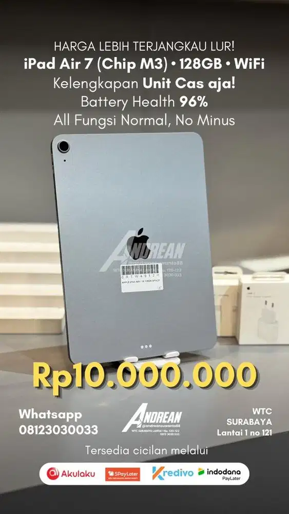 SECOND IPAD AIR 7 128GB WIFI ONLY IBOX