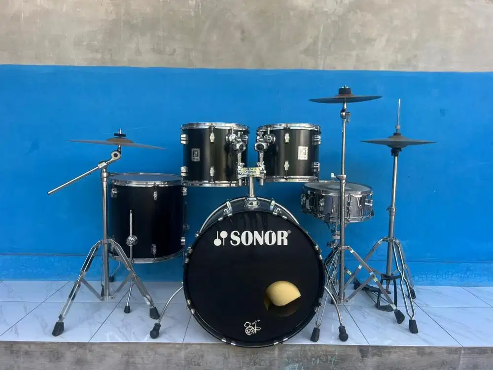 Drum sonor force 2001 full set simbal