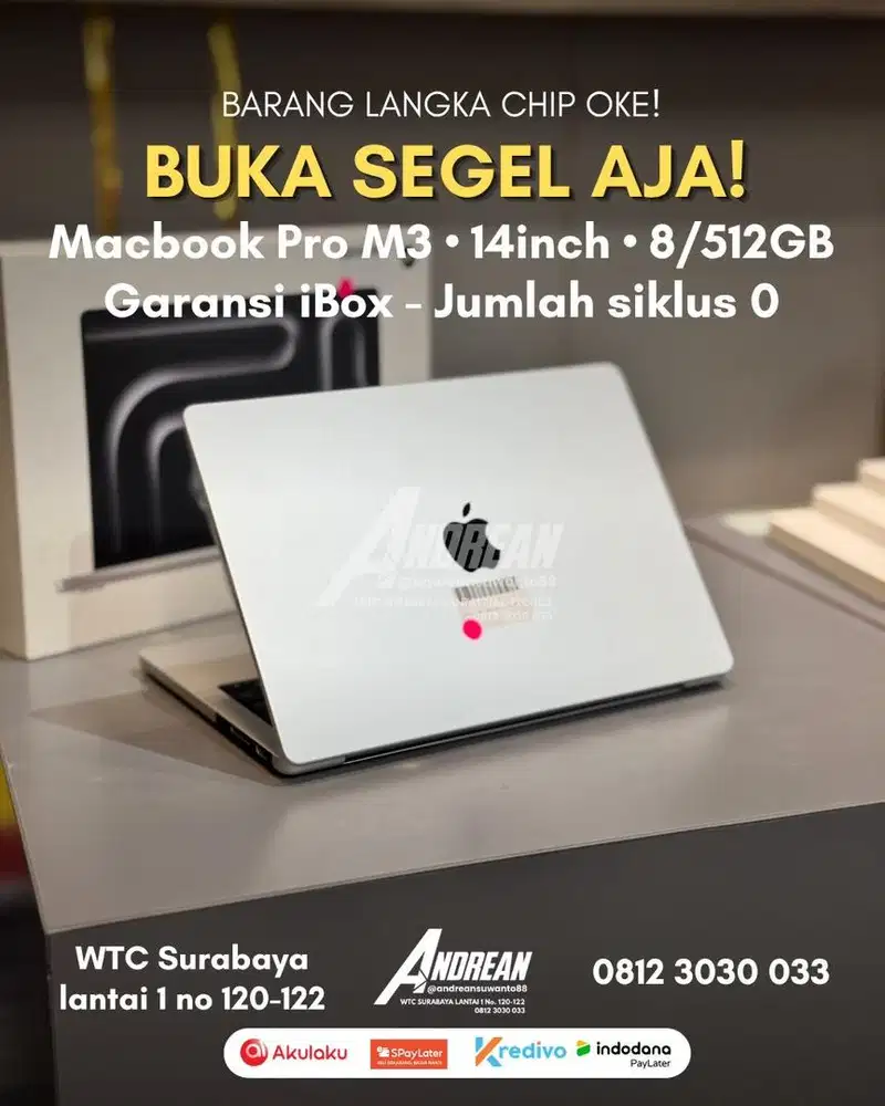 SECOND MACBOOK PRO M3 14inch 8/512GB IBOX BNOB