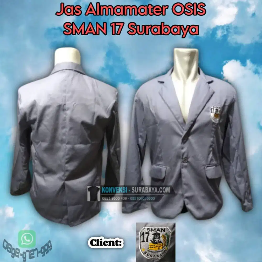 Bikin Jas Almamater Custom Surabaya - Jahitan Rapi