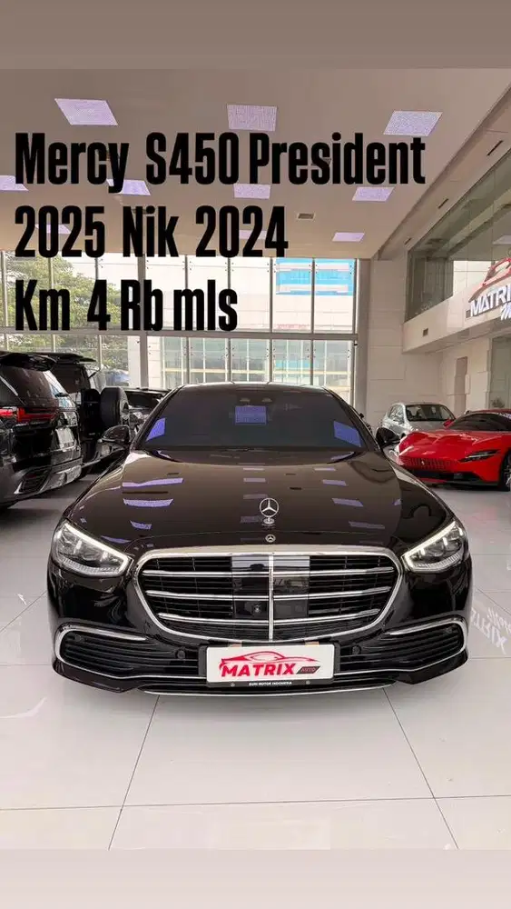 Mercy S450 President 2025 Nik24 Black on Cinnamon Siap pakai