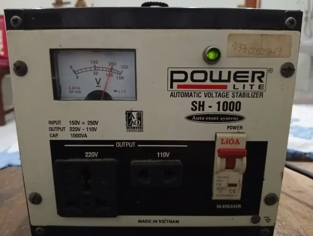 Dijual Power Lite Automatic Voltage Stabilizer SH-1000