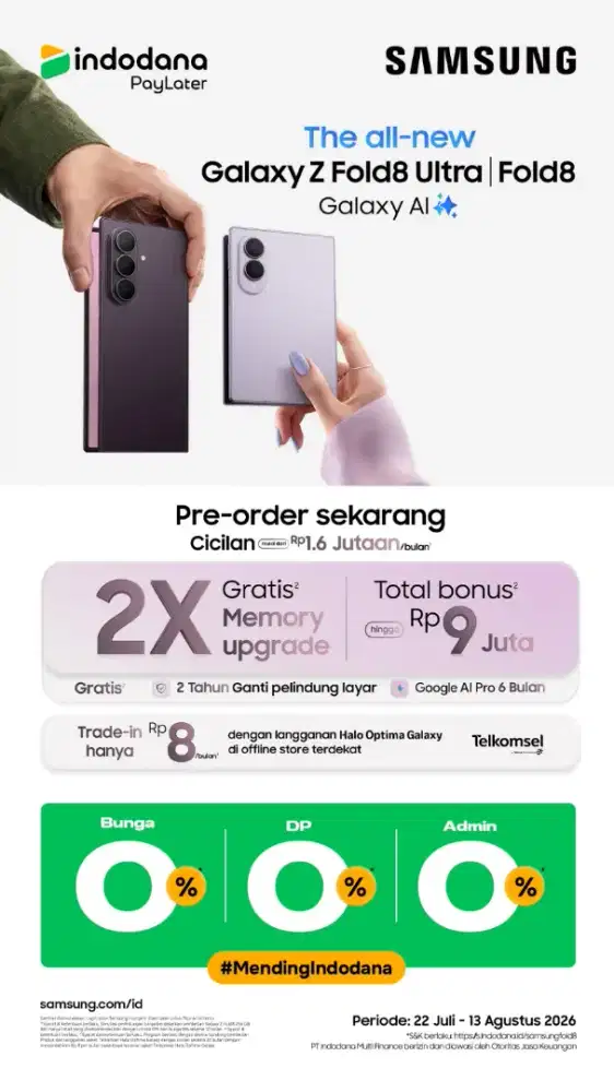 PROMO CICILAN GALAXY FOLDABLE 8 SERIES