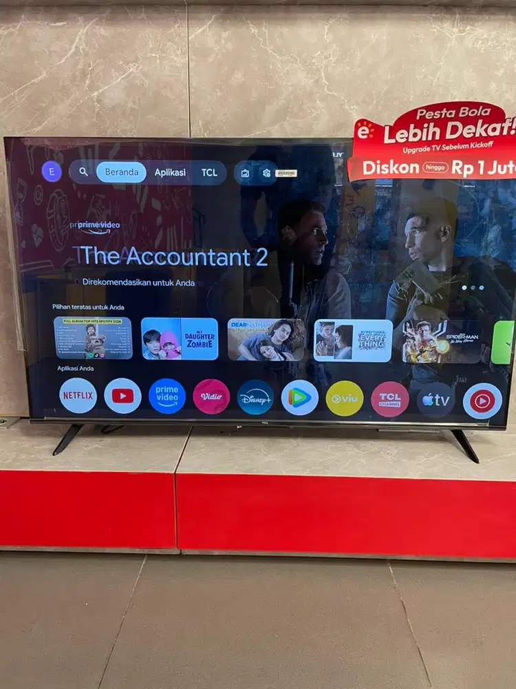 TCL 55T61C -55” QLED 4K Google TV Bisa Cicilan Spaylater limit xtra