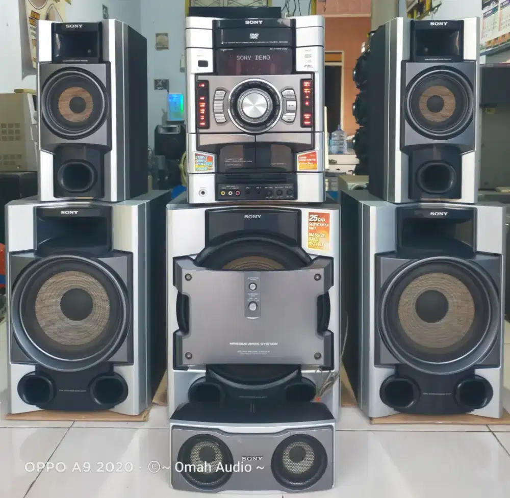 Compo HiFi SONY MHC-GN1100D Original Normal Semua Fungsi