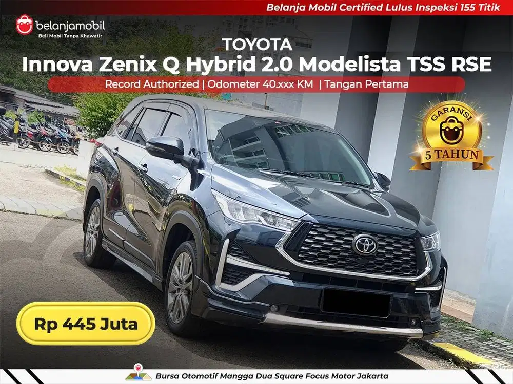[BERGARANSI] Toyota Innova Zenix Q Hybrid 2.0 Modelista TSS 2023/2024