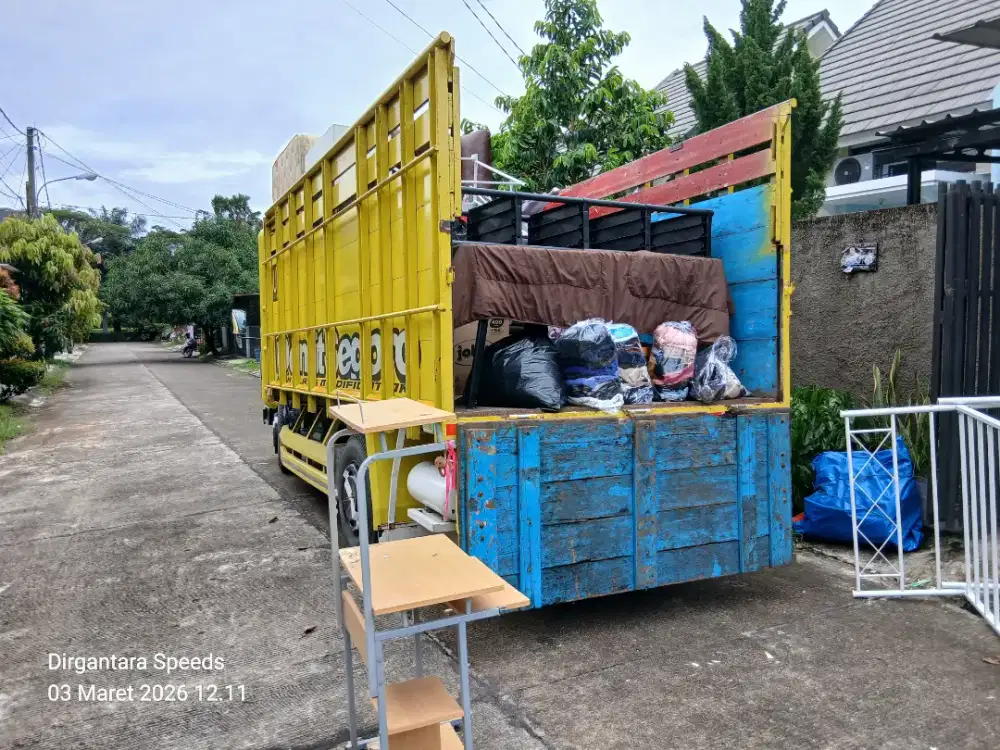 Sewa truk pindahan rumah kantor apartement kos2an gudang dll