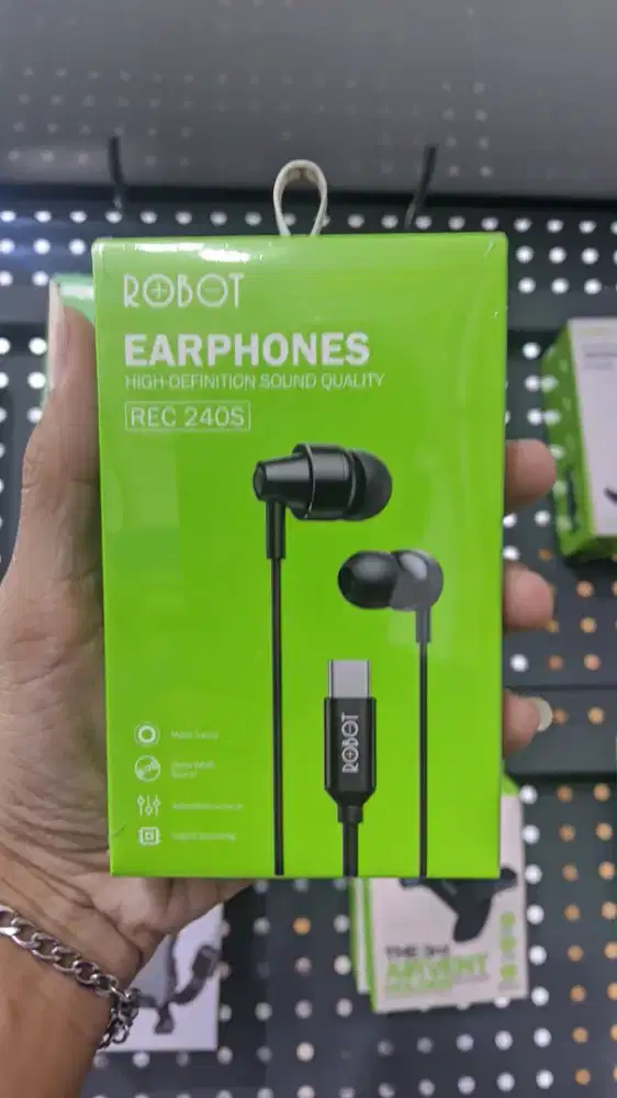 HEADSET KABEL TYPE-C ROBOT REC2405