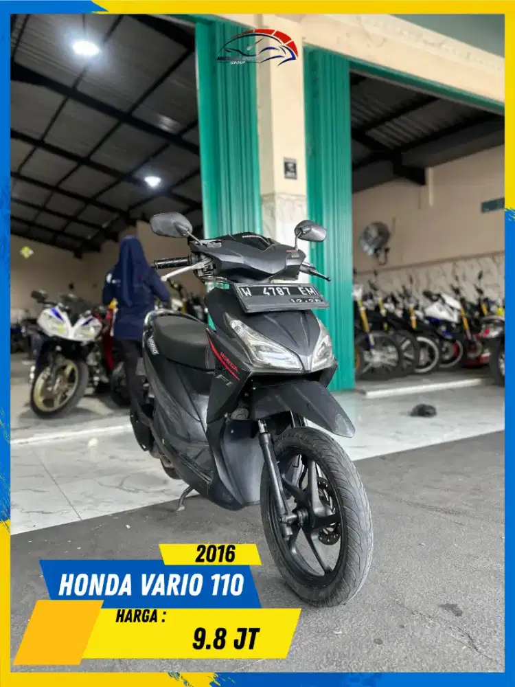 HONDA VARIO 110 2016 PLAT W MURAH POLL LURR HIKMAH MOTOR KEPUH MALANG