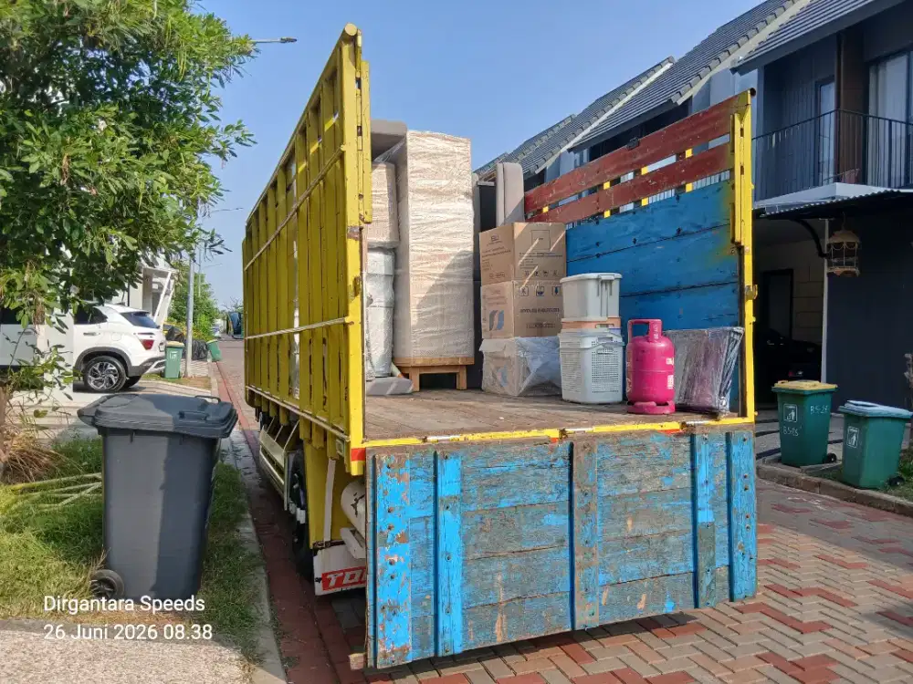 Sewa truk pindahan rumah kantor apartement kos2an gudang dll