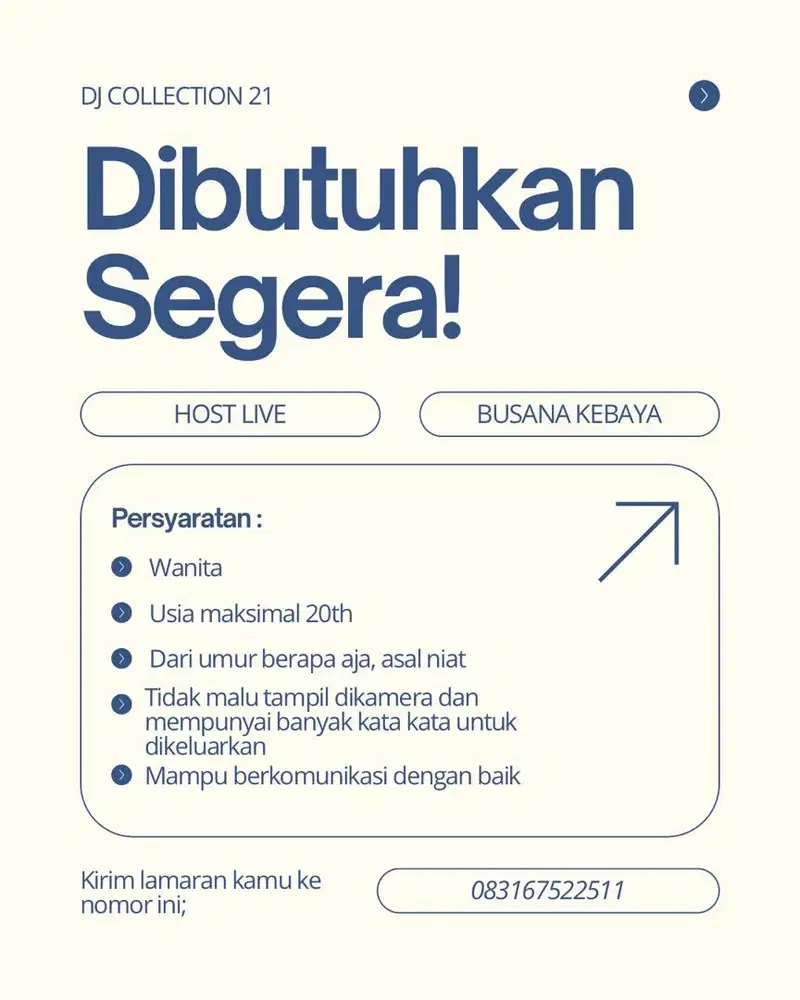 LOWONGAN KERJA LIVE