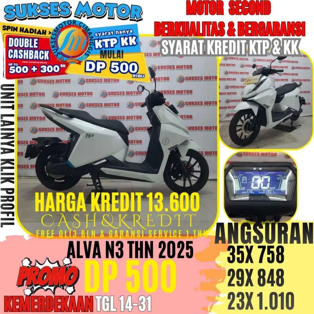 ALVA N3 TAHUN 2025 BERGARANSI CASHBACK UPTO 3OORBUAN