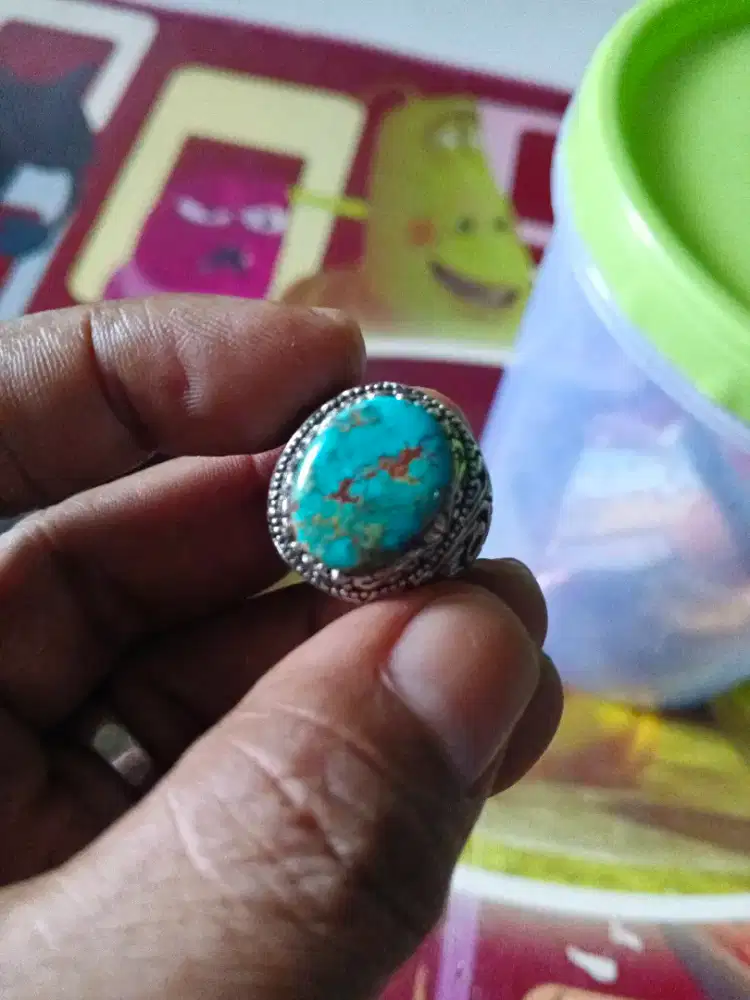 Pirus Persia HQ dim 17,5X12,5X6,5 ring alpaka size 7
