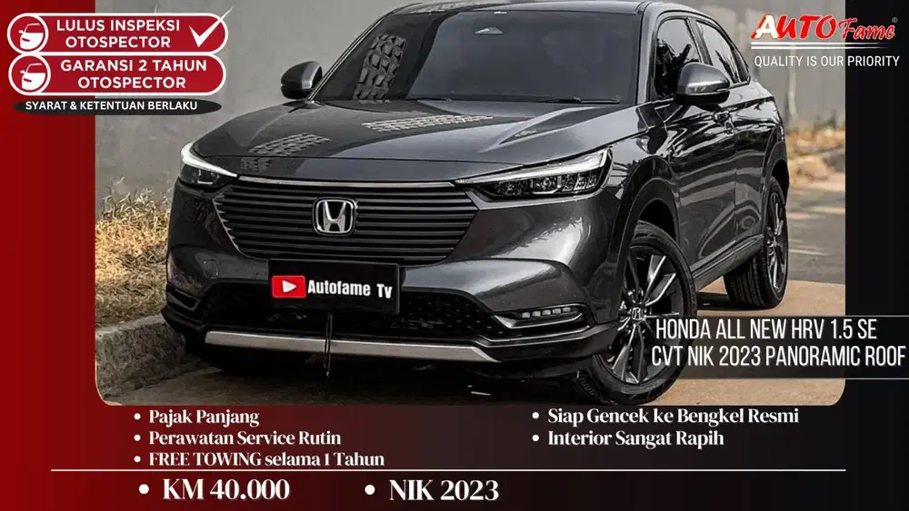 Honda All New HRV 1.5 SE CVT NIK 2023