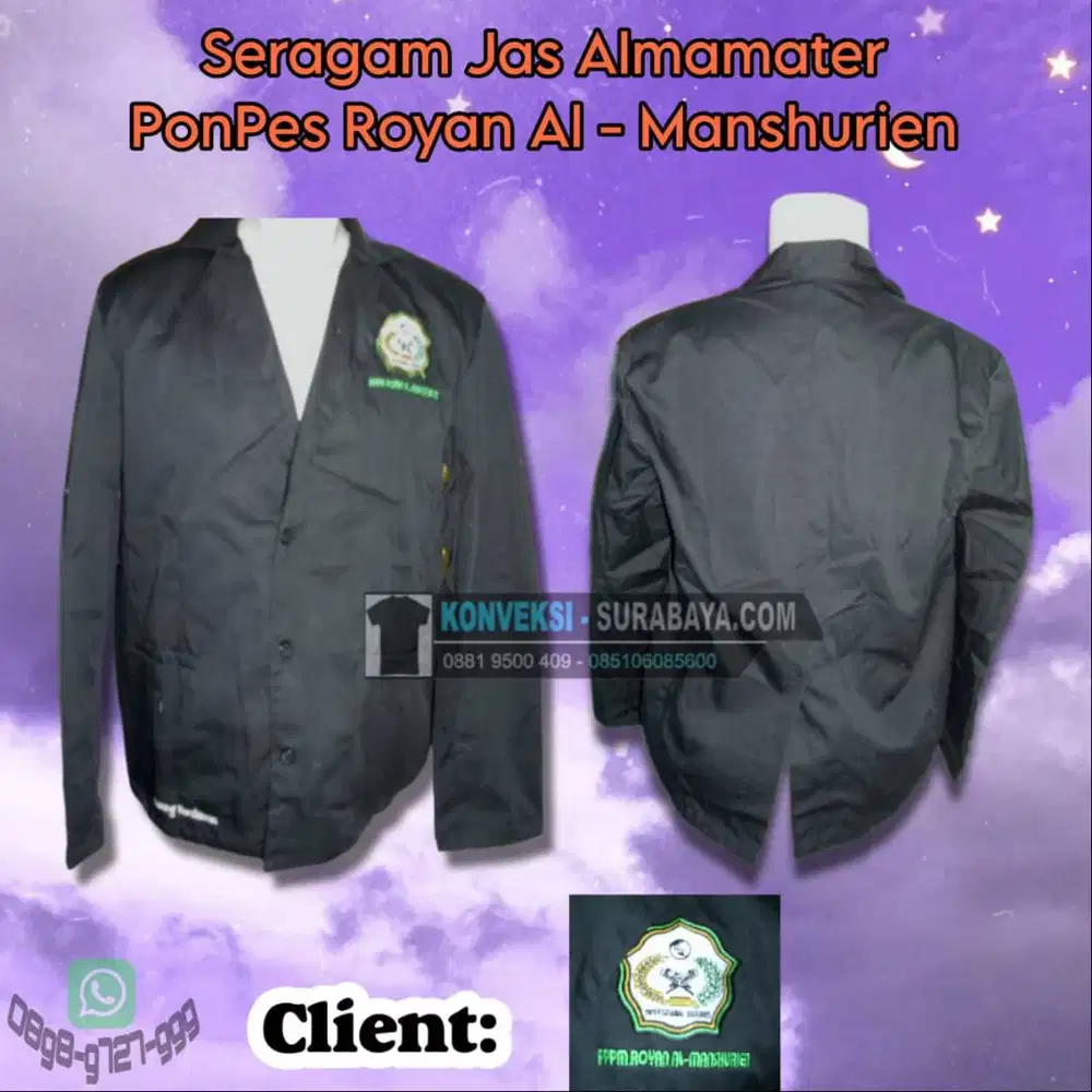 Promo Pesan Jas Almamater Sekolah & Organisasi Area Surabaya Raya