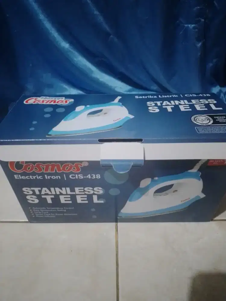 Jual cepat setrika stainless steel jet spray cosmos