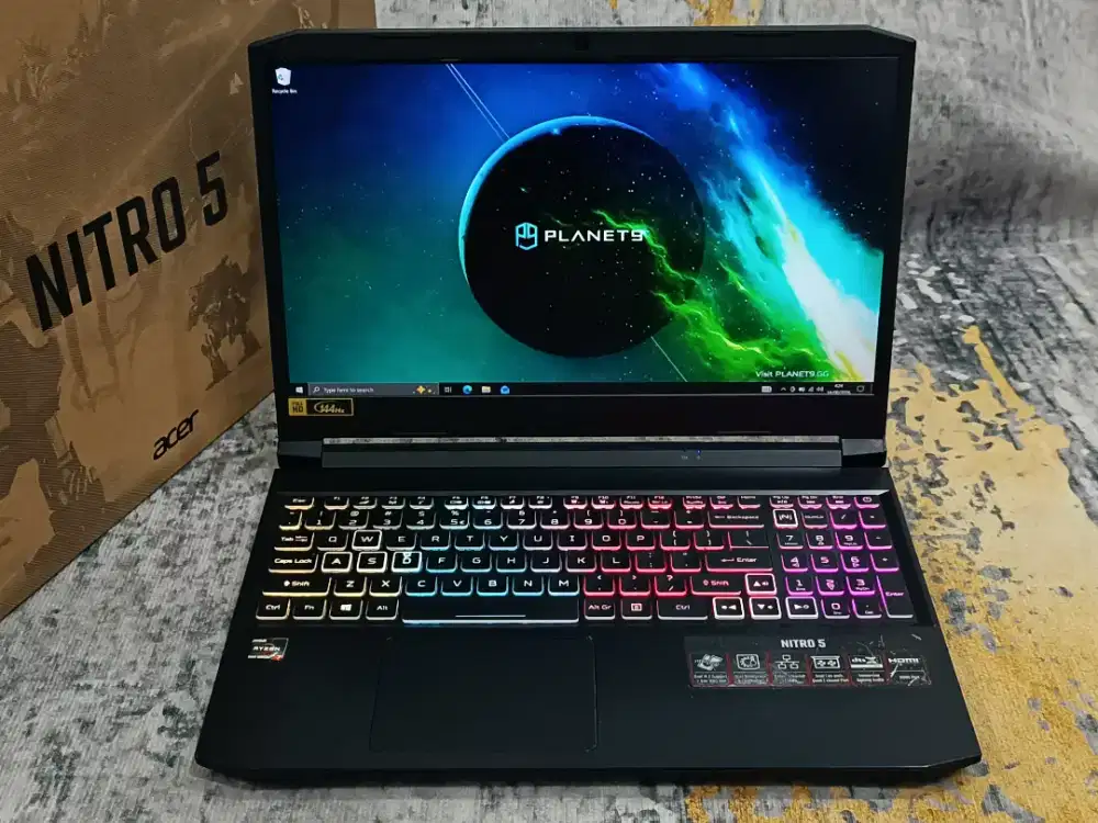 Acer Nitro 5 Ryzen 7-5800H 16GB 512GB RTX 3060 6GB 95W Fulset Like New