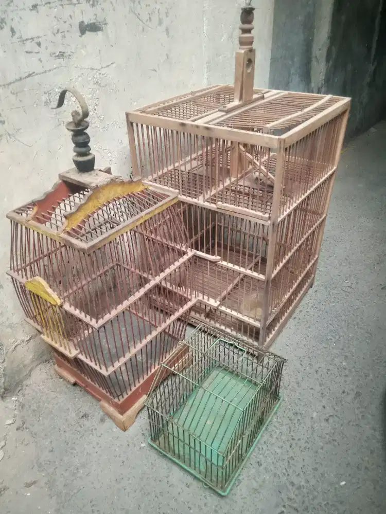 3 kandang burung dijual cepat/barter
