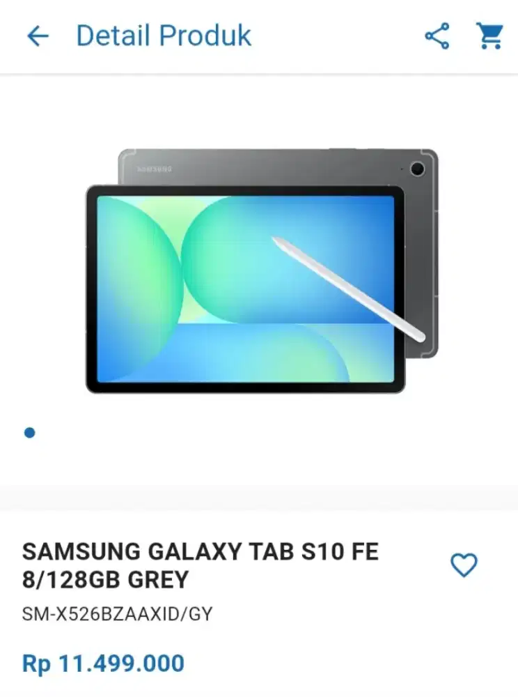 CICILAN SAMSUNG GALAXY TAB S10 FE 8 128 GB