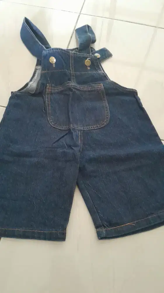 celana kodok jeans buat anak umur 2 sd 3 thn