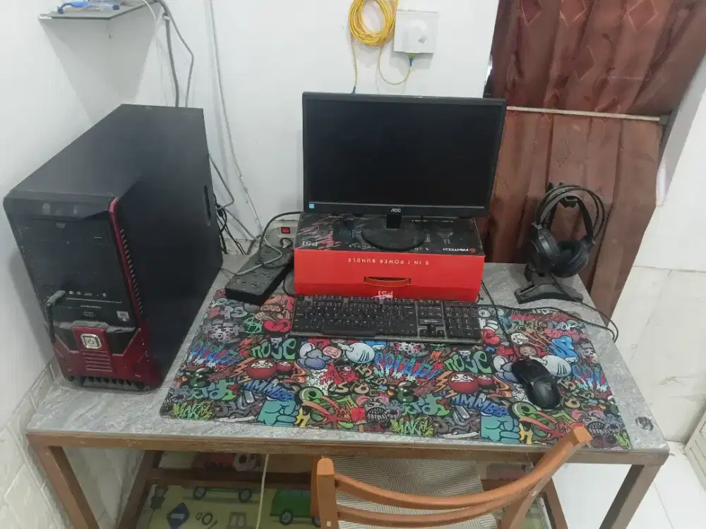 Jual PC Bekas + Low Gaming Gear (All Fantech), BU