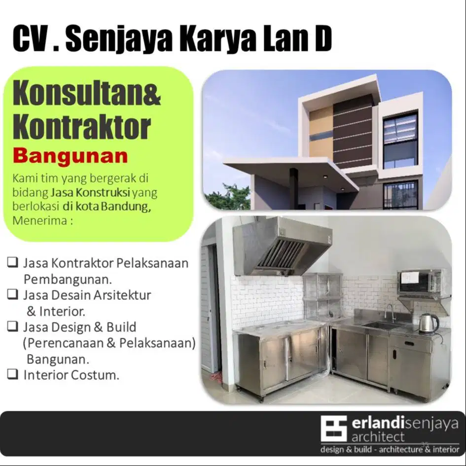 Jasa Kontraktor/ Arsitek & Interior/ Renovasi/ Tukang/ Kitchen Set