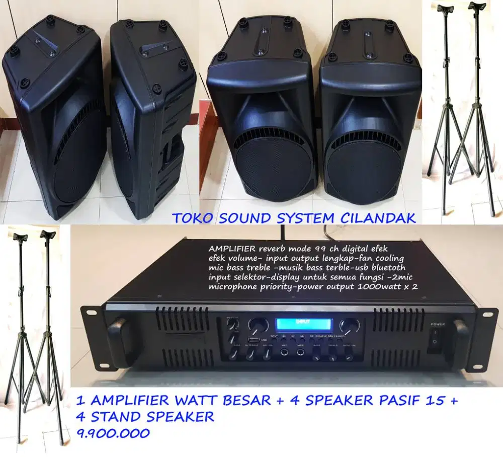 paket speaker 15 inch cocok buat karaoke / acara keluarga