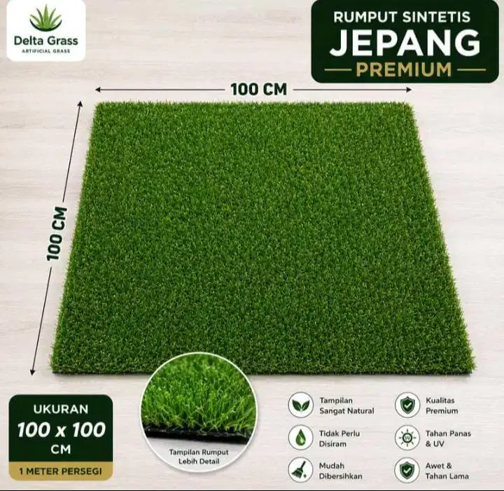 Rumput Sintetis Jepang Premium 100x100  | Artificial Grass Jepang Natu