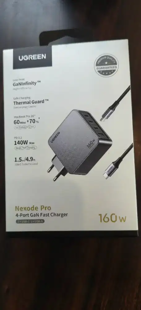 UGREEN 25877 Nexode Pro GaN Adaptor Charger Set 160W Mini Size
