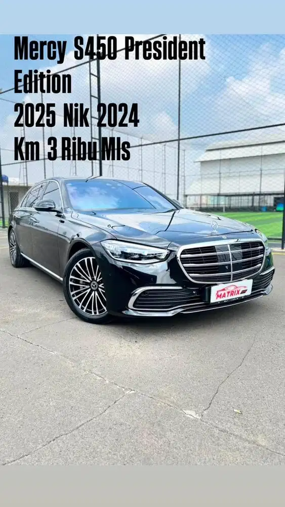 Mercy S450 President 2025 Nik24 Black on black Siap pakai