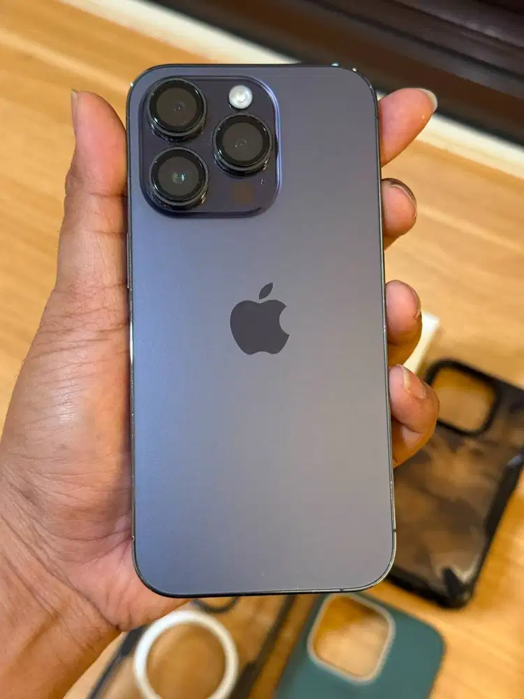 Iphone 14 Pro 256GB ex IBOX PA/A Deep Purple Mulus Kondisi Bagus