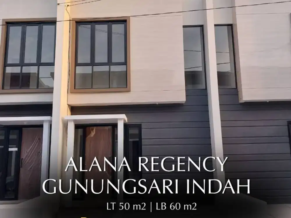Dijual Rumah Baru Gress 2 Lantai ALANA REGENCY GUNUNGSARI INDAH,Surabaya