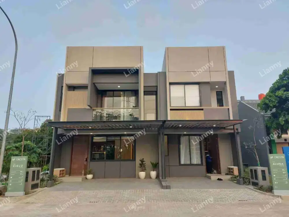 rumah baru 2lt cuma 900 jutaan view danau di harapan indah bekasi