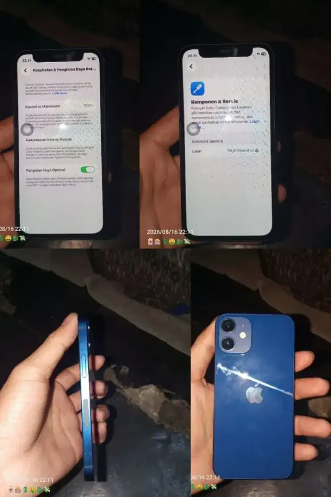 iPhone 12 mini biru