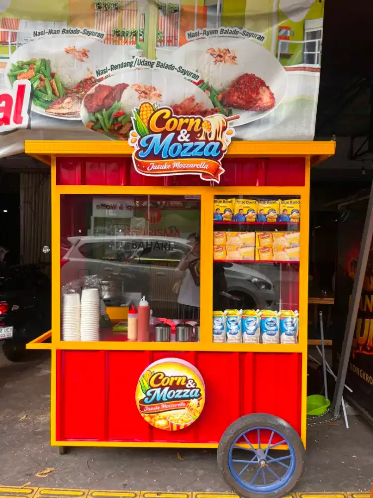 Grobak Container Jasuke Dan Peralatannya Lengkap