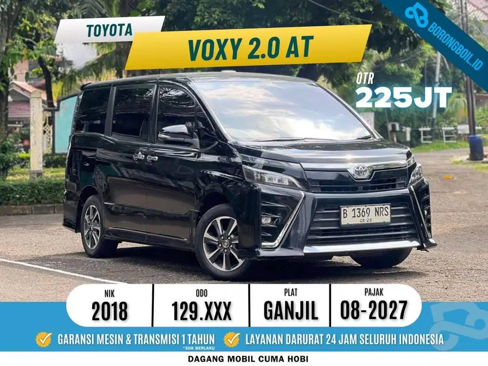 PALING MURAH TOYOTA VOXY 2.0 AT 2018 HITAM FULLSET ISTIMEWA